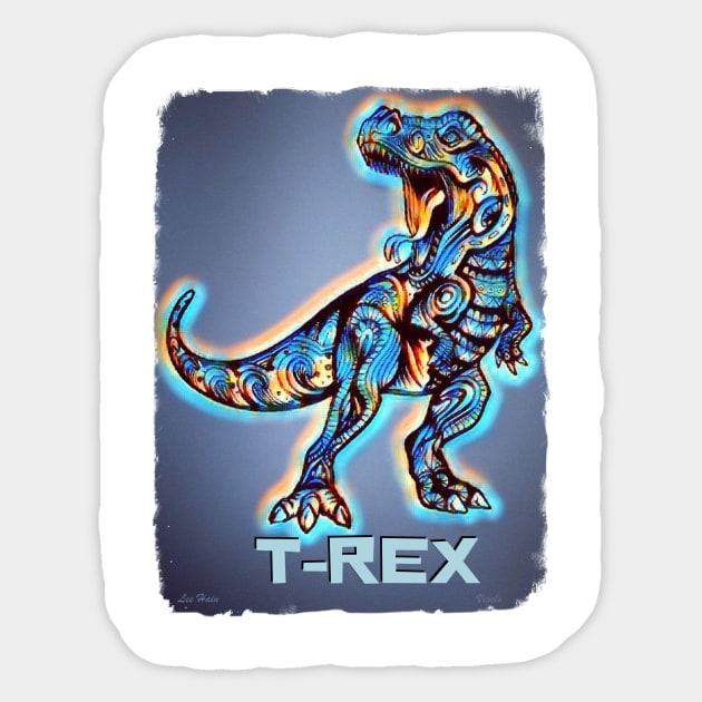 T-Rex 1.1 Sticker by Lees Tees